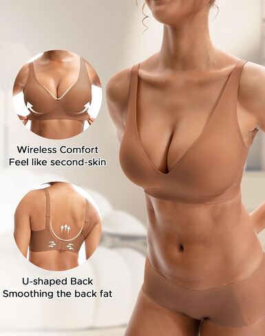 innersy womens seamless bra soft soft no underwire est up bralette comple coverage very alday bra in Saudi Arabia