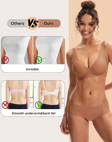innersy womens seamless bra soft soft no underwire est up bralette comple coverage very alday bra in Saudi Arabia
