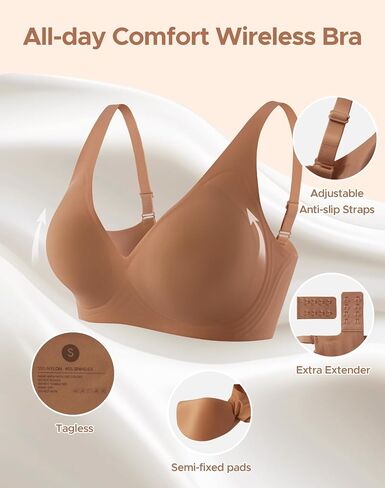 innersy womens seamless bra soft soft no underwire est up bralette comple coverage very alday bra in Saudi Arabia