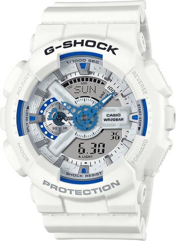 Casio G-Shock White Blue Hidden Glow Resin Resin Tensin Watch Ga110HDS-7A in Saudi Arabia