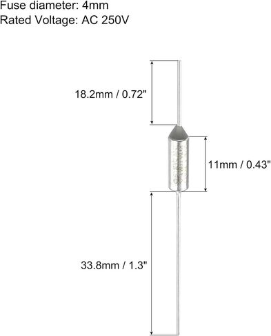 MECCANIXITY 4Pcs Metal Temperature Thermal Fuse RY152 152 °C 305.6 °F 15A 250V Cutoff Thermal Fuse for Motor Transformer Electric Industrial Home Appliance in Saudi Arabia