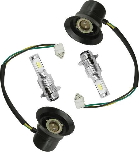 مقبس المصباح الأمامي Caltric ومصباح LED متوافق مع Yamaha Rhino 450 YXR45FA 4x4 2007-2009 in Saudi Arabia