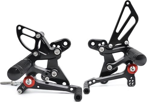 PROCNC Motorcycle Aluminum Rearsets Foot pegs Rear sets Footrest Fit for QJ Motor 550 (Black) in Saudi Arabia