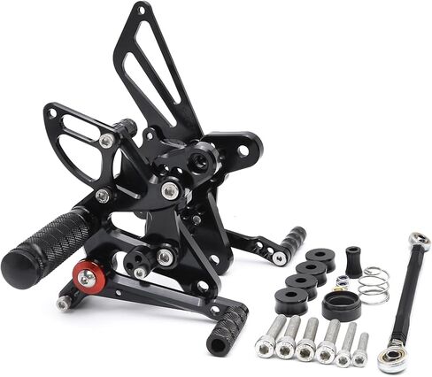 PROCNC Motorcycle Aluminum Rearsets Foot pegs Rear sets Footrest Fit for QJ Motor 550 (Black) in Saudi Arabia