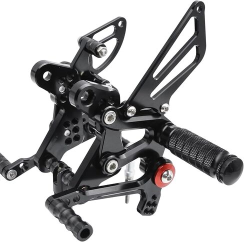 PROCNC Motorcycle Aluminum Rearsets Foot pegs Rear sets Footrest Fit for QJ Motor 550 (Black) in Saudi Arabia
