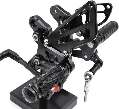 PROCNC Motorcycle Aluminum Rearsets Foot pegs Rear sets Footrest Fit for QJ Motor 550 (Black) in Saudi Arabia