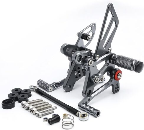 PROCNC Motorcycle Aluminum Rearsets Foot pegs Rear sets Footrest Fit for QJ Motor 550 (Black) in Saudi Arabia
