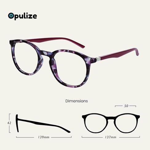 OPULIZE Met 3 Pack Retro Blue Light Blocking Glasses Gaming Computer Mens Womens Anti Glare Reduce Headaches and Eye Strain in Saudi Arabia