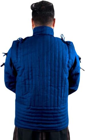 THE MEDIEVALS Gambeson Thick Padded Coat Aketon Jacket Armor, Cotton Fabrics Dress SCA in Kuwait