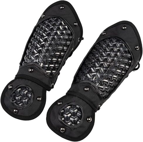 Tactical Extended Armor Arm Wrist Guards, Medieval Warrior Knight Samurai Combat Protector Defense Gear, 1Pair Mountain Pattern in Saudi Arabia