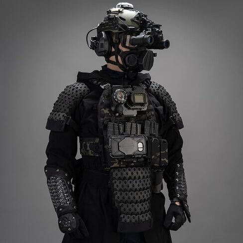 Tactical Extended Armor Arm Wrist Guards, Medieval Warrior Knight Samurai Combat Protector Defense Gear, 1Pair Mountain Pattern in Saudi Arabia
