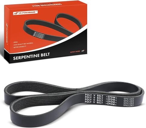 A-Premium 252122E020 Engine Serpentine Drive Belt متوافق مع Ford و Hyundai و Kia و Mercury & Kenworth-F-53 ، F-250 ، F-350 ، F-Super Duty ، E-25 ، Tucson ، Ranger ، Elantra in Saudi Arabia