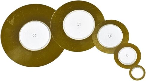 10pcs Piezo Elements Buzzer Sounder Sensor Trigger Drum Disc Copper Piezo Speaker 12MM 20MM 27MM 35MM 50MM Piezoelectric(10pcs 35MM) in Saudi Arabia