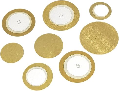 10pcs Piezo Elements Buzzer Sounder Sensor Trigger Drum Disc Copper Piezo Speaker 12MM 20MM 27MM 35MM 50MM Piezoelectric(10pcs 35MM) in Saudi Arabia