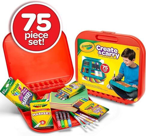 Crayola Ultimate Art Case With Easel, Kids Art Set, 85 Pieces, Gift For Kids Ages 4, 5, 6, 7 [Amazon Exclusive] in Kuwait