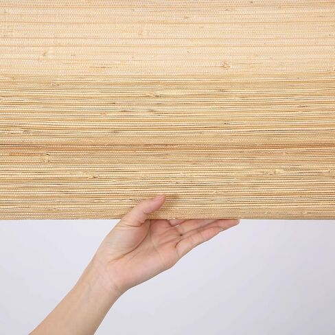 Rattan Jute Window Shades Roman ، مرشح الضوء أو الستائر السوداء المبطنة للنافذة ، البيج in Kuwait