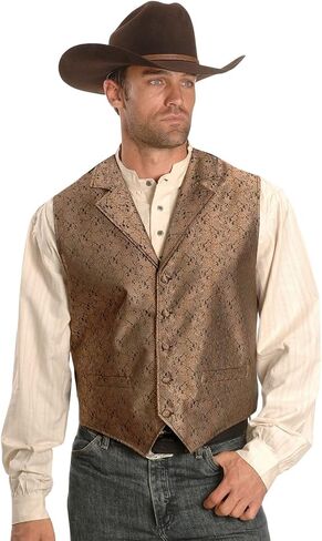 Scully Rangewear Menwar's Rangewear Fabel Paisley Print Stest - RW129 BRN in Saudi Arabia