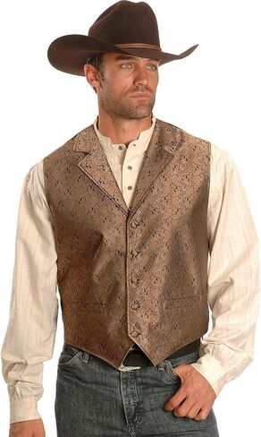 Scully Rangewear Menwar's Rangewear Fabel Paisley Print Stest - RW129 BRN in Saudi Arabia