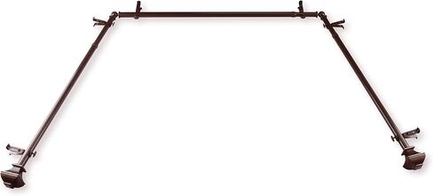 Rod Desyne 13/16" Moyat Bay Window Curtain Rod, 20-36", 38-72", Satin Nickel in Saudi Arabia