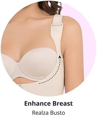 فقط الولايات المتحدة تخزن Fajate Cysm Ultra Compression Positure Cearctor Latex Body Shaper in Saudi Arabia
