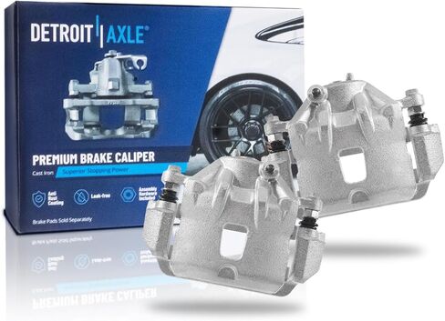 Detroit Axle - Front Brake Calipers for 07-10 Hyundai Elantra Kia Magentis, 06-10 Sonata Optima Disc Brake Calipers with Brackets Assembly 2006 2007 2008 2009 2010 Replacement in Saudi Arabia