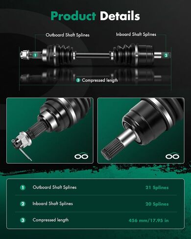 SCITOO CV Axle Drive Shaft Assembly 2000-2005 fits for Honda Rancher 350 Front Left Right in Saudi Arabia