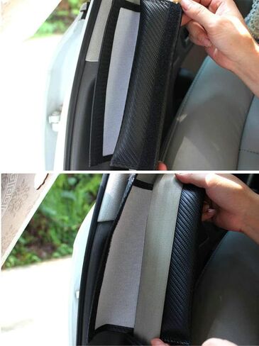 Foxxi Pair Embroidery Chevy Corvette Z06 Sport Cotton Seat Belt Cover Shoulder Pad Cushion Racing in Saudi Arabia