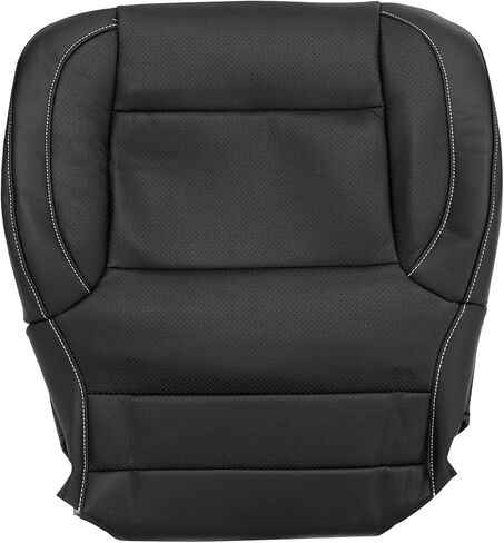 Gxarts سائق أو جانب الركاب البديل السفلي غطاء مقعد جلدي مثقبة أسود متوافق مع Chevy Silverado Tahoe Suburban GMC Sierra Yukon 2014 2015 2015 2017 2018 2019 in Saudi Arabia