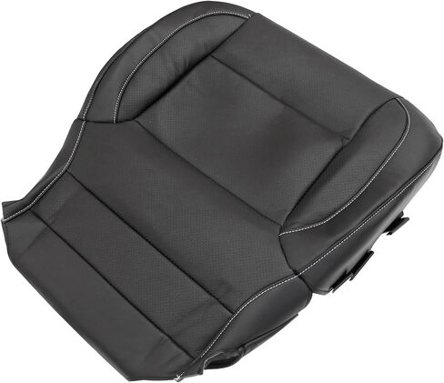 Gxarts سائق أو جانب الركاب البديل السفلي غطاء مقعد جلدي مثقبة أسود متوافق مع Chevy Silverado Tahoe Suburban GMC Sierra Yukon 2014 2015 2015 2017 2018 2019 in Saudi Arabia