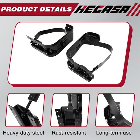 Hecasa Fuel Tank Hanger مع حزام متوافق مع Chevy Chevrolet & GMC Pickup Truck 1973-1986 C/K Series 1987-1991 R/V سلسلة غاز الوقود الأمامية والخلفية مثبتة in Saudi Arabia
