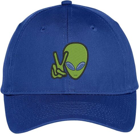 Trendy Apparel Shop Alien Peace Embroidered Baseball Cap in Saudi Arabia