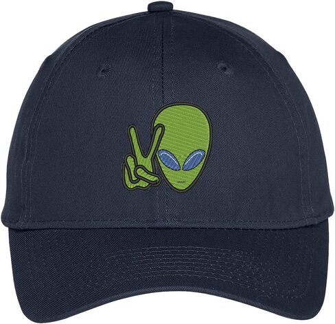 Trendy Apparel Shop Alien Peace Embroidered Baseball Cap in Saudi Arabia