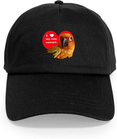 CafePress Sun Conure Love Cap Adjustable Baseball Cap in Saudi Arabia