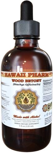 خلاصة الخشب Betony Liquid ، Stachys Officinicians (Stachys officinalis) ، ملحق العشبية ، هاواي فارم ، مصنوعة في الولايات المتحدة الأمريكية ، 4 fl.oz in Saudi Arabia