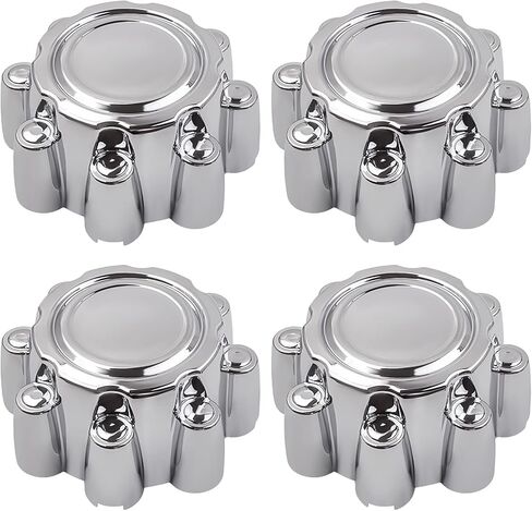 MaxPeedingRods 4pcs Center Center Center Caps 8 Lug for Ford F250 F350 F-350 Super Duty 1999-2005 ، for Ford Stercursion 2000-2005 ، 8.4 inch chrome Cap for 16 " in Kuwait