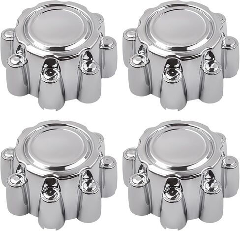 MaxPeedingRods 4pcs Center Center Center Caps 8 Lug for Ford F250 F350 F-350 Super Duty 1999-2005 ، for Ford Stercursion 2000-2005 ، 8.4 inch chrome Cap for 16 " in Kuwait