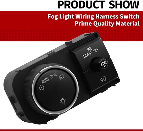25858705 مفتاح المصباح Dimmer W/Fog Light الأسلاك متوافق مع Silverado Sierra 1500 2500 3500 2007-2013 Yukon 2007-2014 19170439 in Kuwait