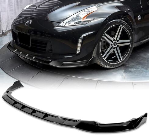 Q1-TECH, 9PCS Front Bumper Lip & Side Skirt Extensions Diffuser Compatible with 2013-2020 Nissan 370Z, Front Bumper Lip Spoiler Air Chin Body Splitter ABS (Painted Black) in Saudi Arabia