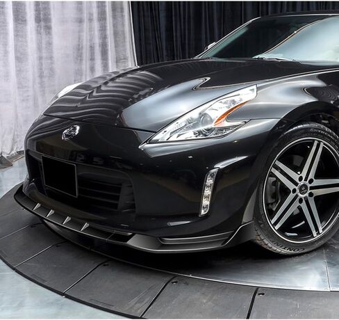 Q1-TECH, 9PCS Front Bumper Lip & Side Skirt Extensions Diffuser Compatible with 2013-2020 Nissan 370Z, Front Bumper Lip Spoiler Air Chin Body Splitter ABS (Painted Black) in Saudi Arabia