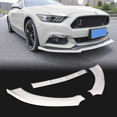 Q1-TECH, 9-Piece Front Bumper Lip & Side Skirt Extensions Diffuser Compatible with 2015 2016 2017 Ford Mustang, Front Bumper Lip Spoiler Air Chin Body Splitter ABS (Matt Black) in Saudi Arabia