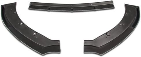 Q1-TECH, 9-Piece Front Bumper Lip & Side Skirt Extensions Diffuser Compatible with 2015 2016 2017 Ford Mustang, Front Bumper Lip Spoiler Air Chin Body Splitter ABS (Matt Black) in Saudi Arabia
