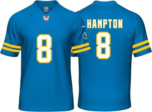 Custom Mens/Youth Football Stitched T-Shirt for Sports Fan Blue in Kuwait