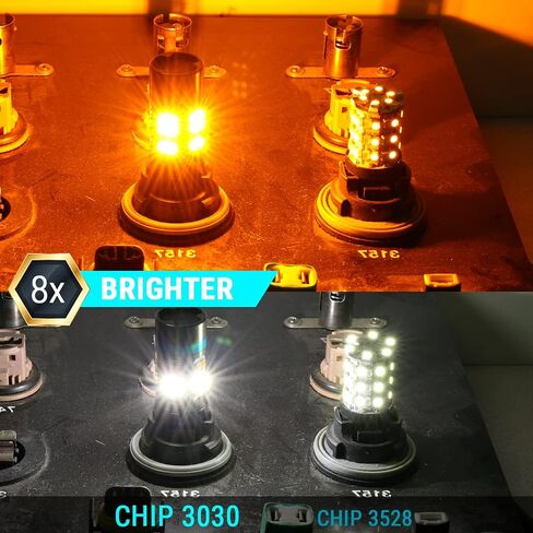 Syneticusa 7443 Error Free Canbus Dual Color Switchback LED Turn Signal Light Bulbs No Hyper Flash All in One Built In Resistors (Turn Signal-Amber) in Saudi Arabia