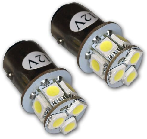 TuningPros LEDSL-1157-WS9 توقف مصابيح LED LED 1157 ، 9 SMD LED White 2-PC مجموعة in Saudi Arabia