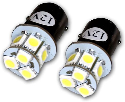 TuningPros LEDSL-1157-WS9 توقف مصابيح LED LED 1157 ، 9 SMD LED White 2-PC مجموعة in Saudi Arabia