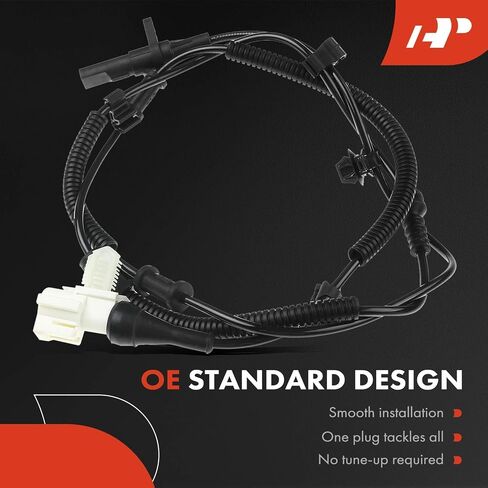 A-Premium ABS Wheel Speed Sensor Compatible with Ford Models - For F-150 2010, 5.4L/6.2L, SVT Raptor - Rear Left Driver Side, Replace# AL3Z2C190B in Saudi Arabia
