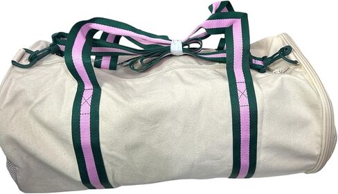 Victoria's Secret Pink Canvas Duffle Sports Bag Color Beige New in Saudi Arabia