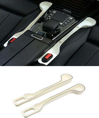 Car Seat Gap Filler Organizer- Upgrade Car Side Seat Gap Filler with Cup Holder and Phone Holder- Car Seat Gap Organizer for Prevent Falling-Seat Gap Storage 2 Pack (2, Black) in Saudi Arabia