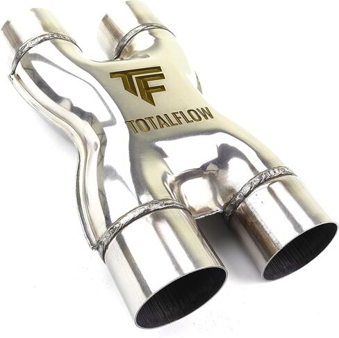 Totalflow Natural Finish TF-SS2525 409 الفولاذ المقاوم للصدأ 2.5 بوصة X-pipe-2.5 "مزدوجة (القطر الداخلي) in Saudi Arabia