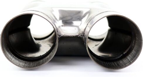 Totalflow Natural Finish TF-SS2525 409 الفولاذ المقاوم للصدأ 2.5 بوصة X-pipe-2.5 "مزدوجة (القطر الداخلي) in Saudi Arabia